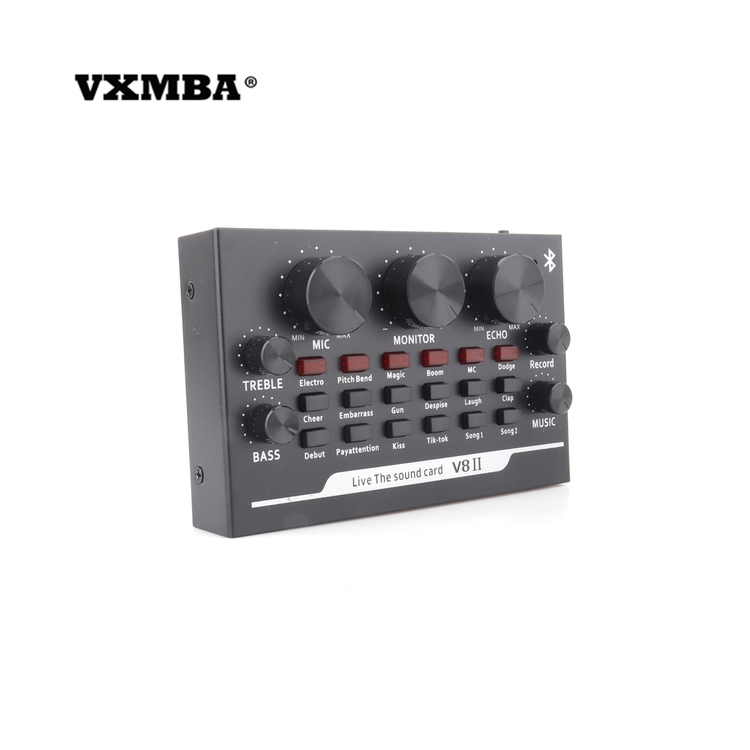 Прямые продажи Дешевые v8 звуковые карты и микрофоны студийные звуковые карты с картой микрофон конденсатор