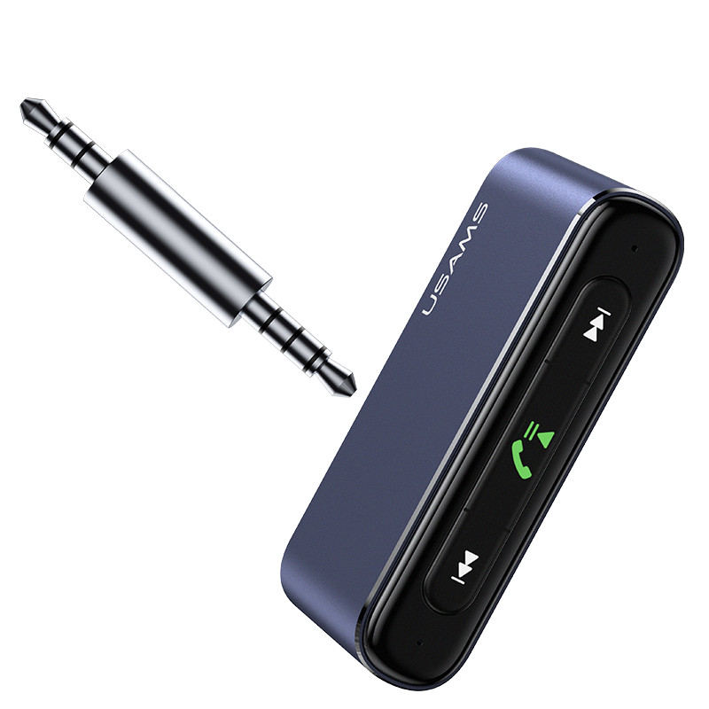 USAMS Upgraded SJ519 Music Receiver for Home Stereo Handsfree Calls Dual Device Connection FM Transmitters