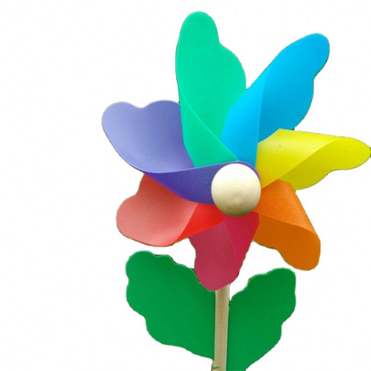 12cm wooden windmill pinwheel outdoor garden party wedding decoration