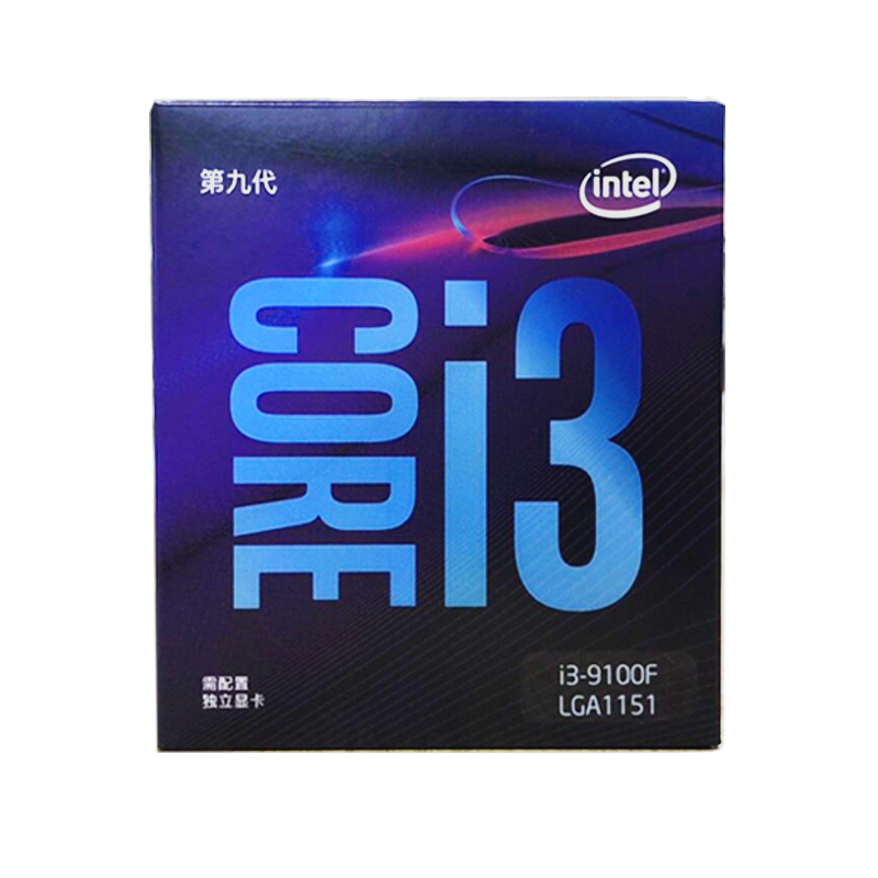 Процессор i3 9100F Core четырехъядерный в коробке, процессор LGA1151 3,6 ГГц, четыре потока, поддержка DDR4, процессор для настольного компьютера
