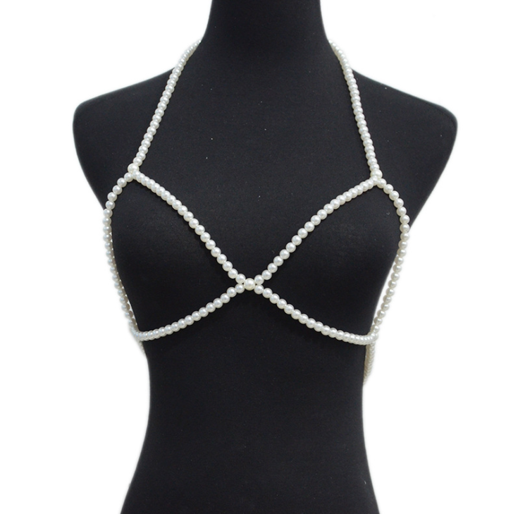 New pearl leisure strap summer decorative dress sub chain bow tie belt waist chain belt