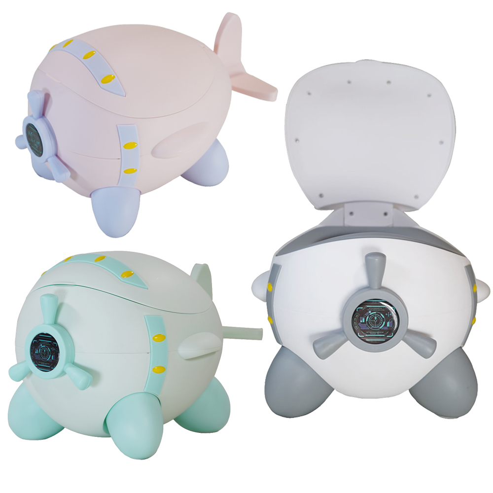 Baby potty plastic children's pot infant potty plane shape baby training seat safe chair comfortable backrest potty training