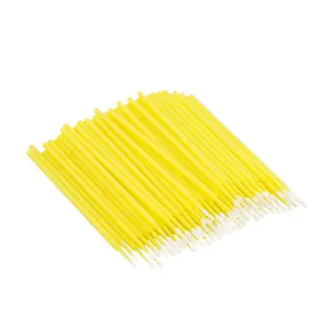 Global Paint Touch Up  100 Fine 1.5 mm Tip Size Yellow Brush microbrush applicator for Car Detailing