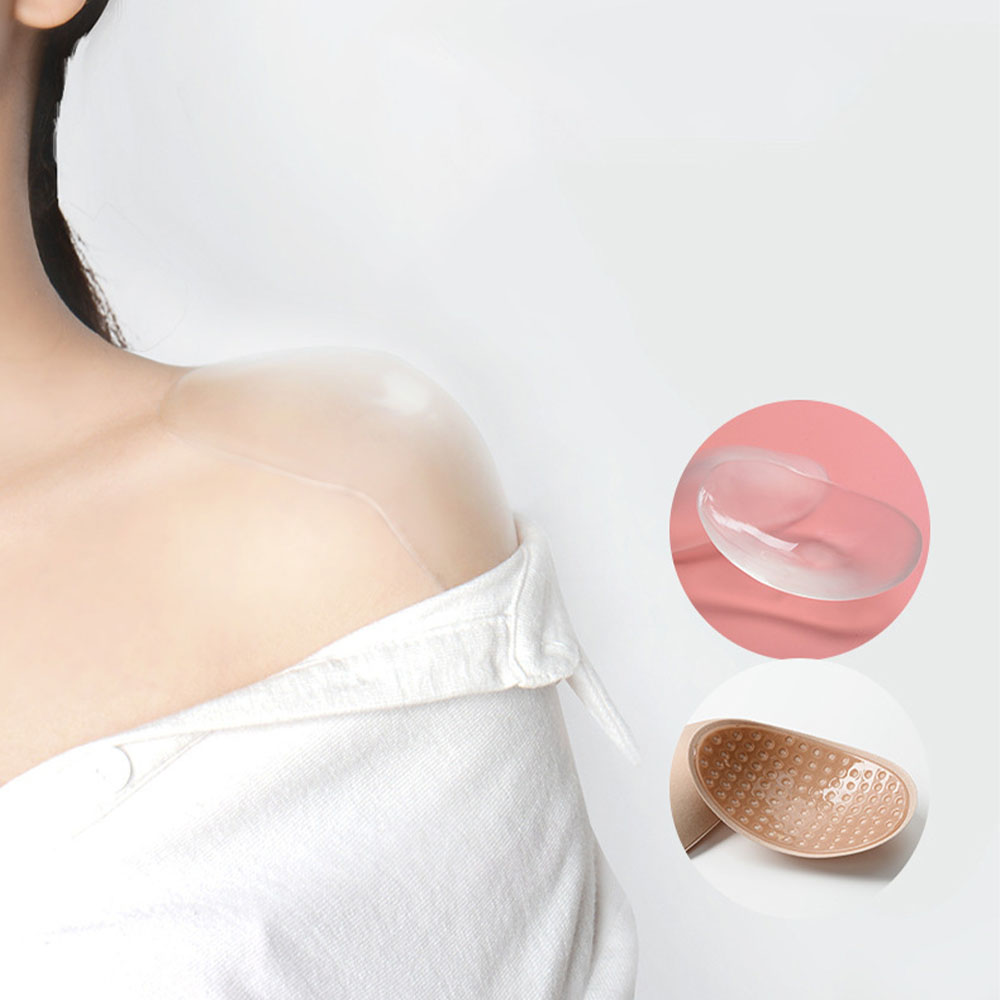 Reusable anti slip Shoulder Enhancer pads safe material silicone Self Adhesive Invisible Shoulder Pads For Men Women