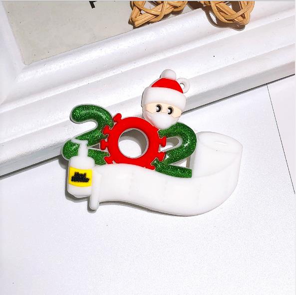 Wholesale New Design Family Sublimation Home Quarantine Resin Personalized Toilet Paper Decoration 2020 Christmas Ornaments