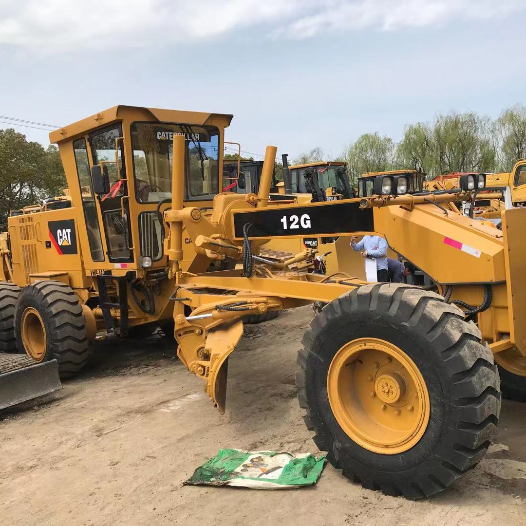 Caterpillar 12G motor egg control valve seed box used graders for sale with grader blades spare parts & grader sensor