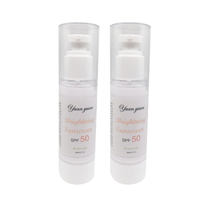 Фирменная торговая марка SPF 50 + УФ-защита натуральный органический отбеливающий солнцезащитный крем для лица