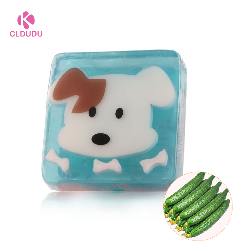 100g Natural baby cute cartoon glycerin moisturizing essential oil soap small Animal Shape Children Washing Hand soap