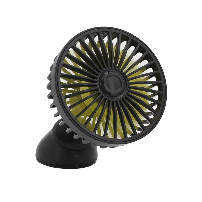Solar Power Auto Cooling Fan Mini Electric Car Fan USB Interface for Car Outlet Center Car Fan Console Powerful Mute