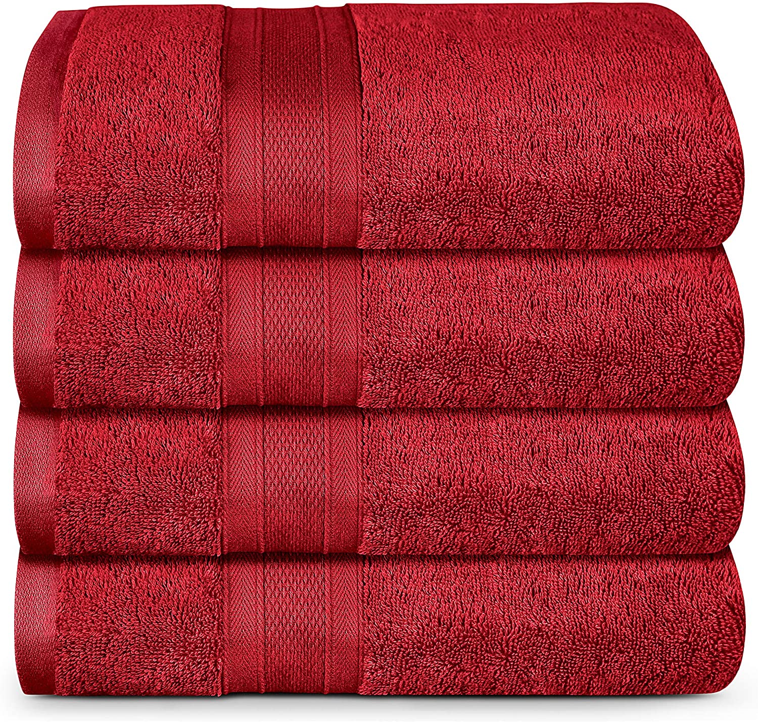 Роскошный мягкий OEKO-TEX Сертифицированный 680gsm Египетский полотенце для лица из чистого хлопка изготовленные на заказ Красные Махровые Гладкокрашеные банное полотенце