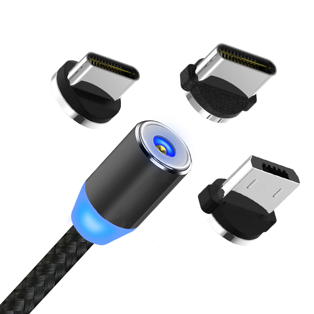 Магнитный зарядный кабель micro usb 3 в 1, зарядный usb-кабель для android, магнитный кабель