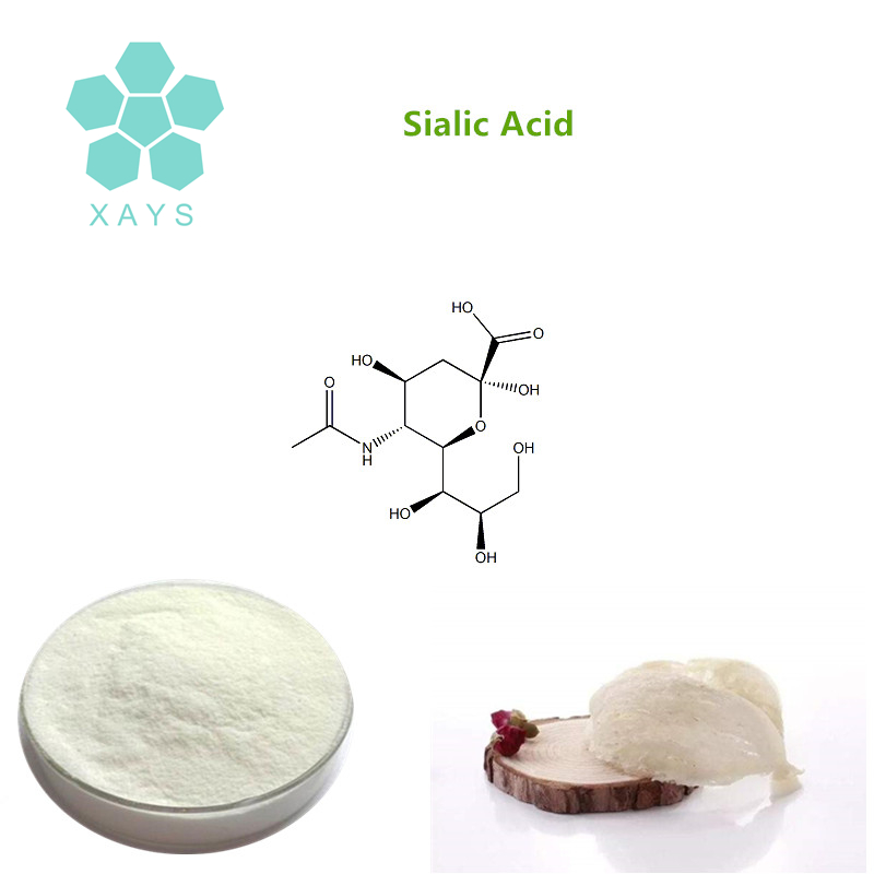 Youshuo Natural High Purity Bird's Nest Acid / Sialic Acid 98% Powder