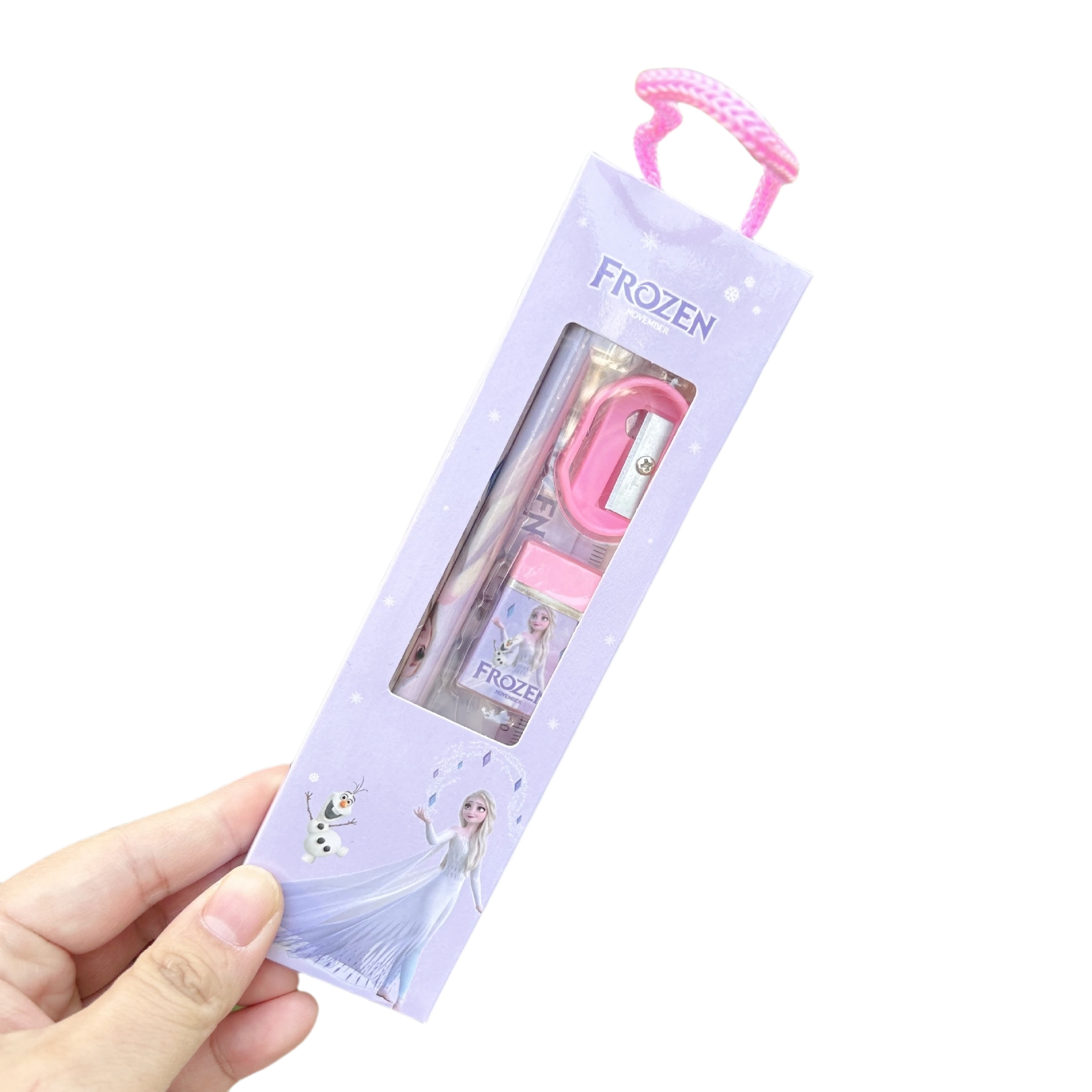 Latest Back to School Stationery Set 9 pcs Mini Set Cute Design School Supplies School Essentials with Pencils Case Pens Ruler
