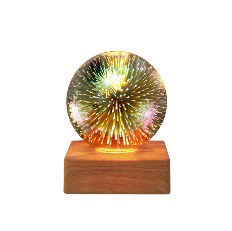 3d Fireworks Decoration Lamp Bedside Star Sky led colorful atmosphere desk lamp usb plug nightlight