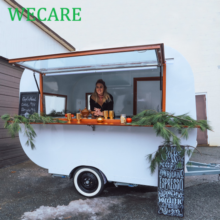 Wecare EEC действительная уличная Мобильная тележка для фаст-фуда, грузовик для кофе, мороженого, киоск, тележка для продажи еды