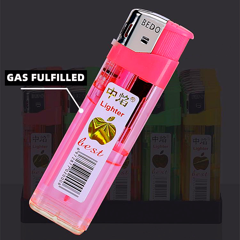 Cheapest price with stable performance smoking accessories E309 custom logo plastic disposable gas lighters encendedores