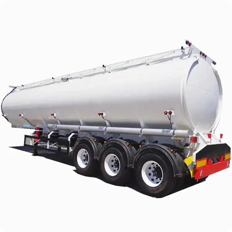 Heavy Duty 3 Axles 40000 42000 45000 50000 Liters Petrol Diesel Oil Prices Fuel Tank Tanker Truck Semi Trailer