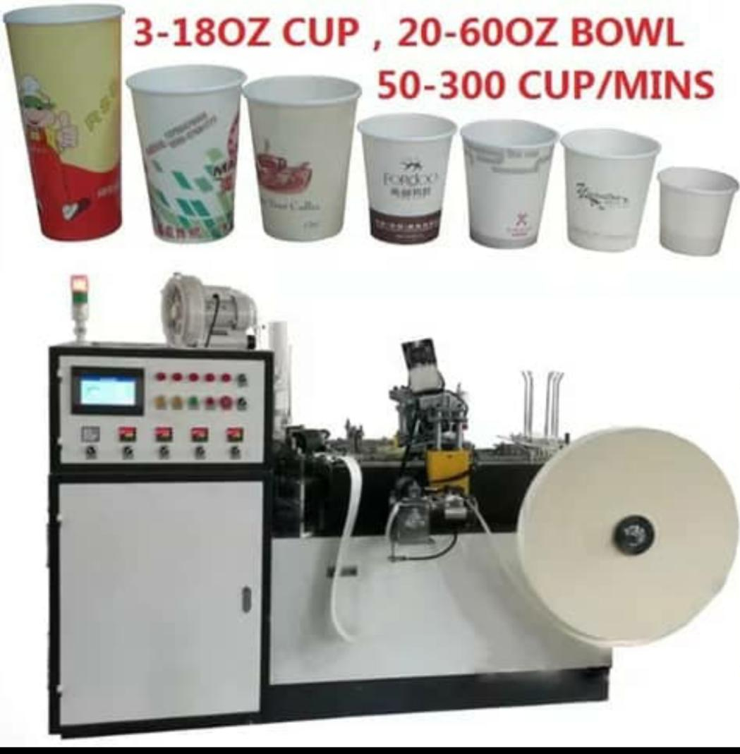 6kw High Speed Fully Automatic One Time Paper Cup Machine Prices India Marketing Copper Motor GSM Power Engine Pump Technical