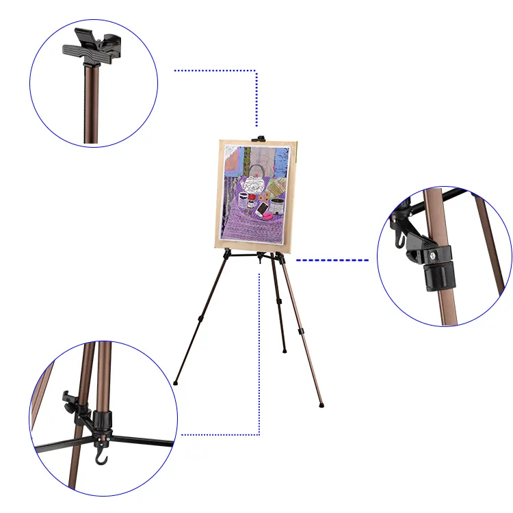 Easels Portable Banner Stand Spider Banner Stand Tripod Banner Stand Aluminum Lightweight Camera Tripod Stand For Photography