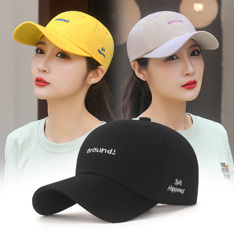 Plastic Raw Materials New little fresh couple baseball cap leisure soft top sunscreen duck tongue men's and women's student fas