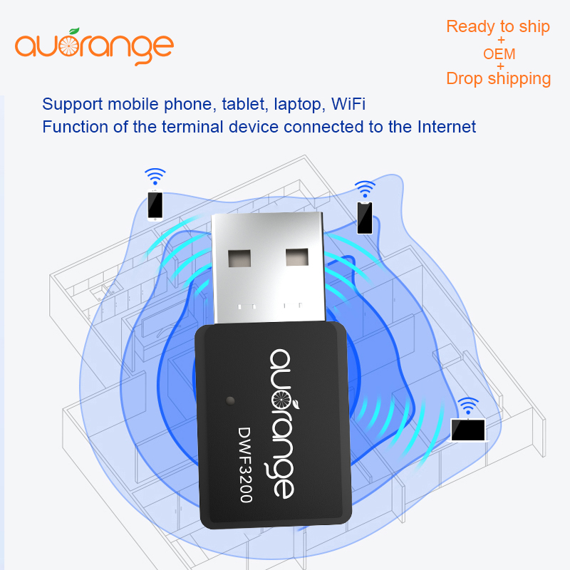 Factory cheap price 300Mbps USB 3.0 chipset wifi networking Mini USB wireless network card Wifi Adapter