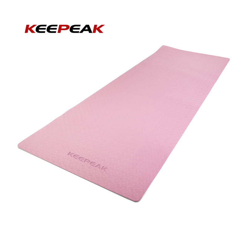Профессиональный заводской Коврик для йоги Keepeak, толстые эко-коврики для йоги из ТПЭ, поставщик белых Ковриков Для Йоги, поставка по отличной цене
