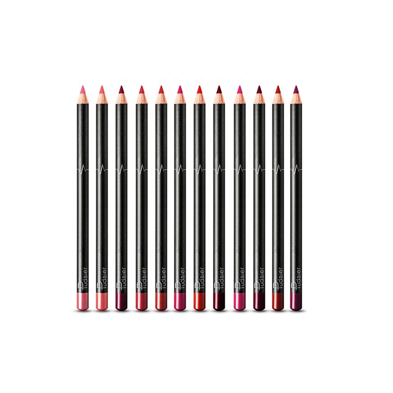 Оптовая продажа, Pudaier Lipliner, водонепроницаемый карандаш для Lipliner из дерева