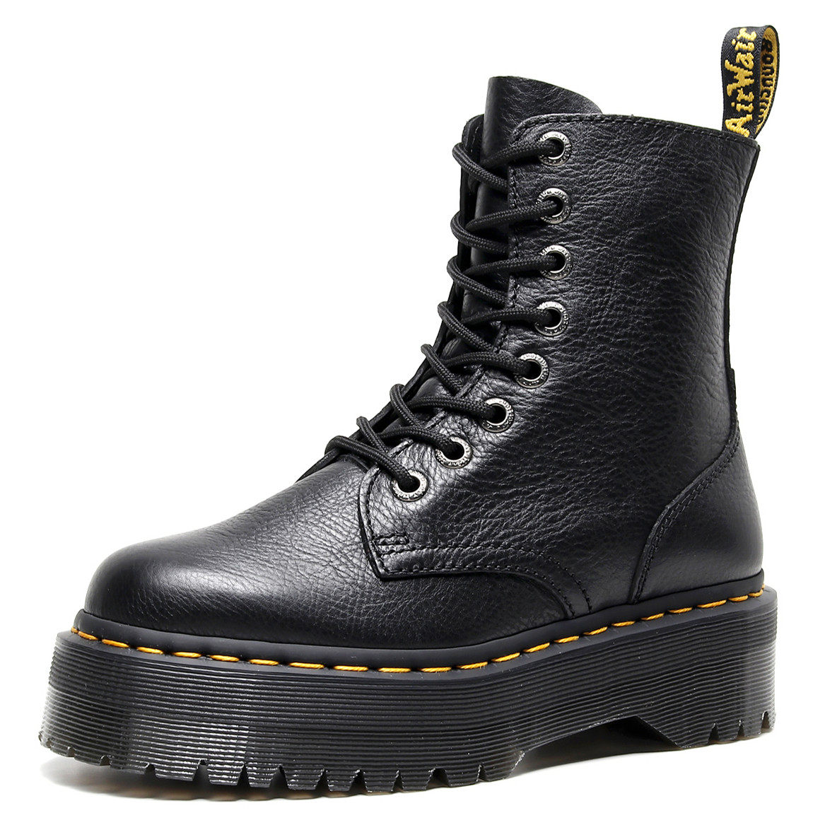 Women's Boots Dr Fashion Round Toe Lychee Pattern Jadon Boots Martens