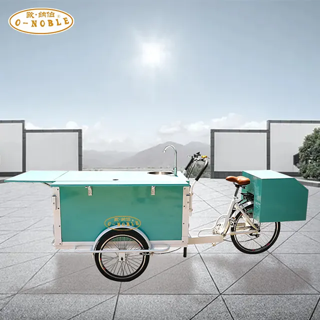 mobile coffee bike electric tricycle coffee 3-wheel business bicycle