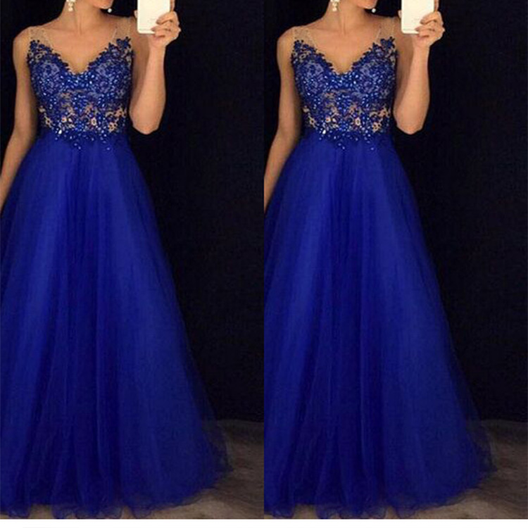 Custom New Arrival Lace Floral Maxi Formal Abendkleid Party Evening Dress Prom Long Ball  Gowns Wedding Dress