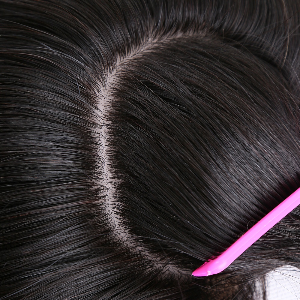 hair toupee cuticle aligned virgin brazilian human hair invisible knots silk base hair topper for women