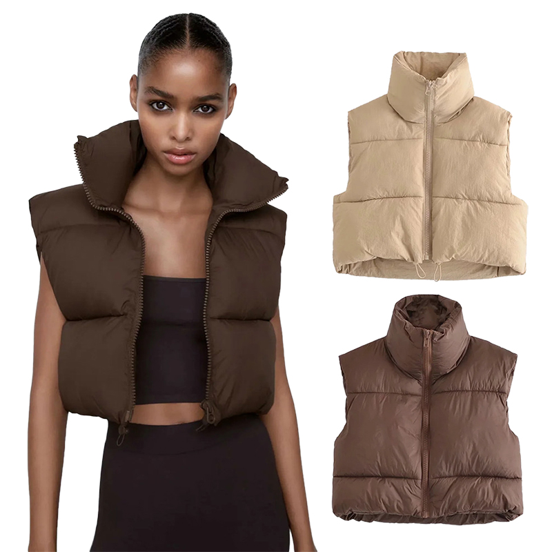 Loose Thin Solid Color Sleeveless Short Top Solid Cotton Vest