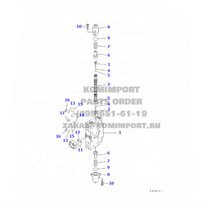 PC200-8 PC220-8 клапан SUB ASS'Y 723-41-08800