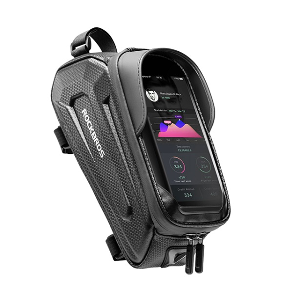 Outdoor Cycling Frame Front Phone Holder Screen Touch Riding Bicycle Bag