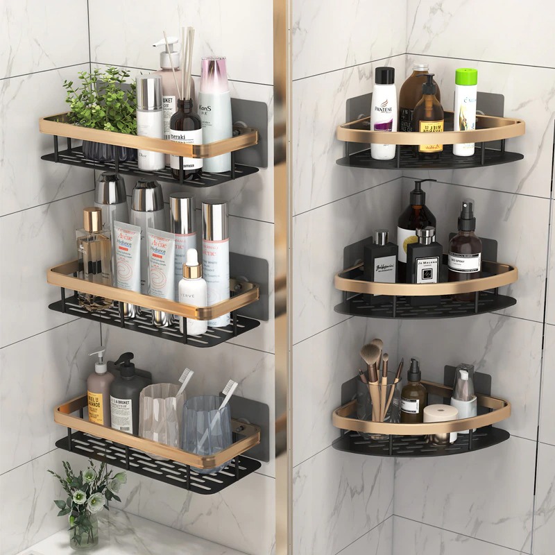 Good Quality hanging stainless steel chrome shower caddy shampoo shower shelf