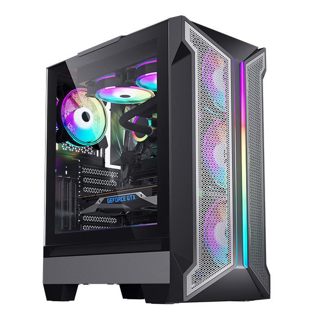 Лучший Коммерческий серебристый настольный компьютер Mini itx PC чехол