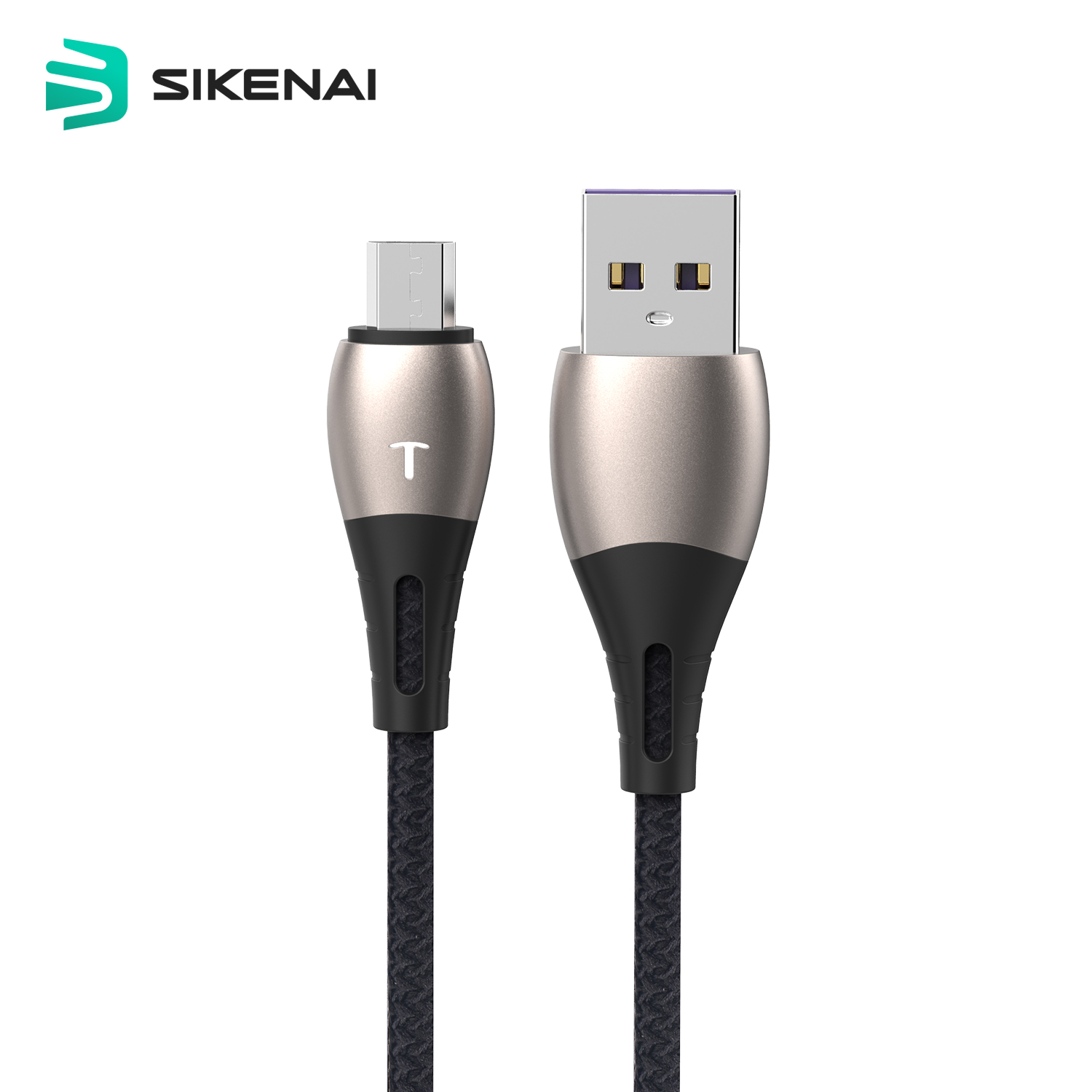 Sikenai 5A кабель для быстрой зарядки нейлоновый плетеный кабель USB для передачи данных, кабель освещения Micro USB Type C для андроид iPhone 6, 6s, 7, 8, X Xr 11 12 Pro Max