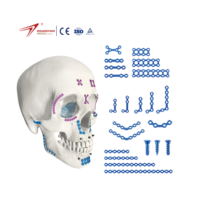 Orthopedic Titanium Maxilofacial Mini Plate And Screw Surgical Implants Cmf Maxillofacial Plates And Instruments Neurosurgery