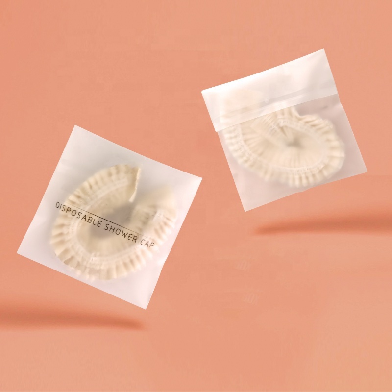 100% Biodegradable compostable PLA PBAT cornstarch Recyclable waterproof Disposable salon bath Shower Cap for hotel