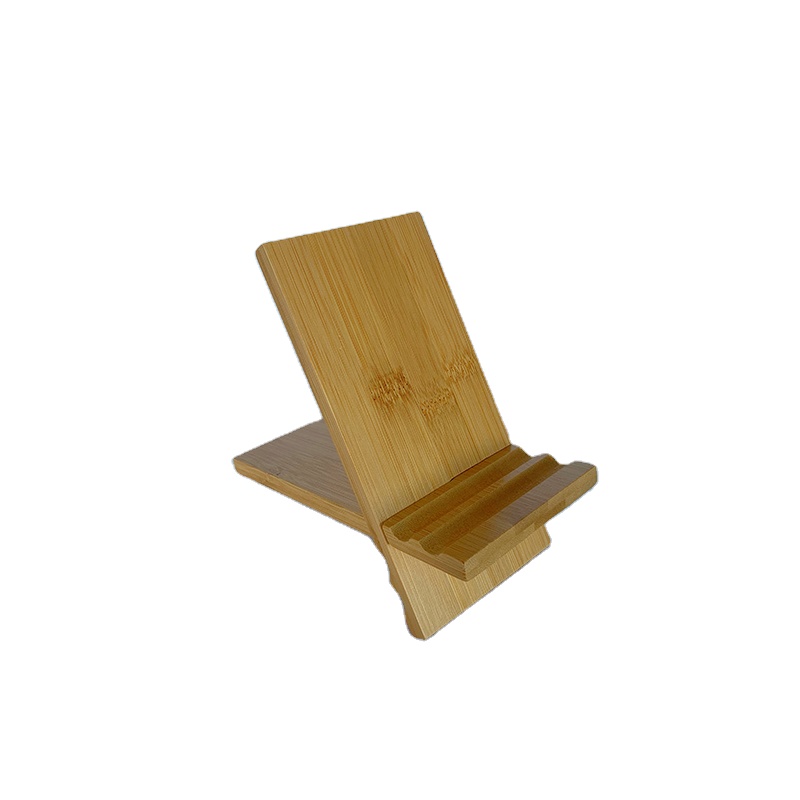 New Arrival Bamboo Wooden Mobile Phone Stand Holder for iPad