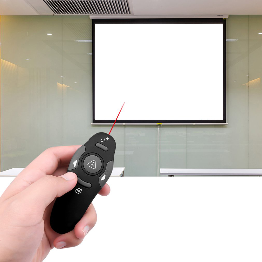 Пульт дистанционного управления RF 2,4 ГГц с USB, беспроводной Презентер PPT для презентации точки питания, портативная лазерная указка для обучения и встреч
