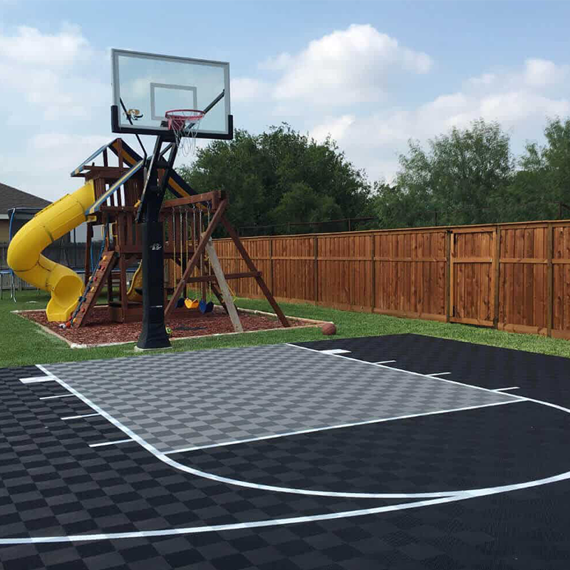 Стандартное напольное покрытие для баскетбольной площадки 3x3 из полипропилена, портативная напольная плитка для баскетбольной площадки для спорта на открытом воздухе