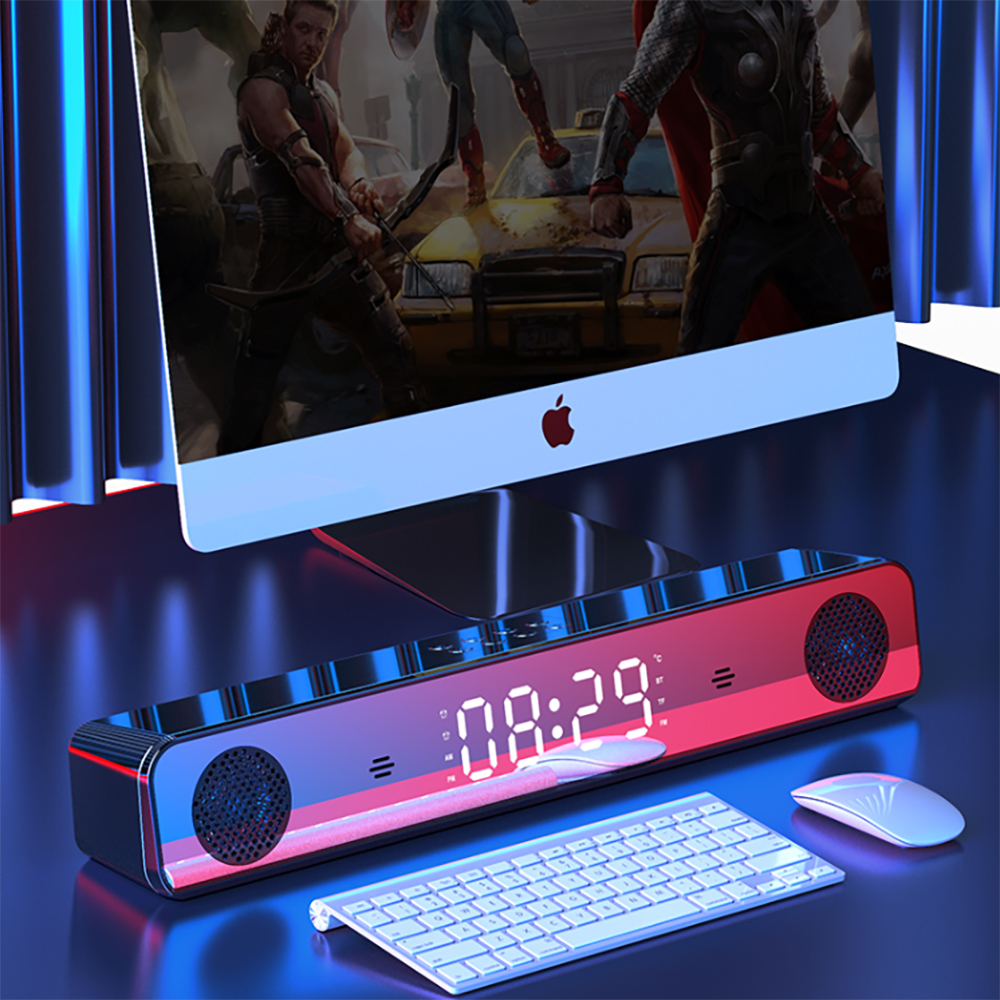 Bluetooth-Колонка для компьютера, bluetooth-Колонка 5,0, беспроводная звуковая панель для ПК, стерео звуковая панель с питанием от USB