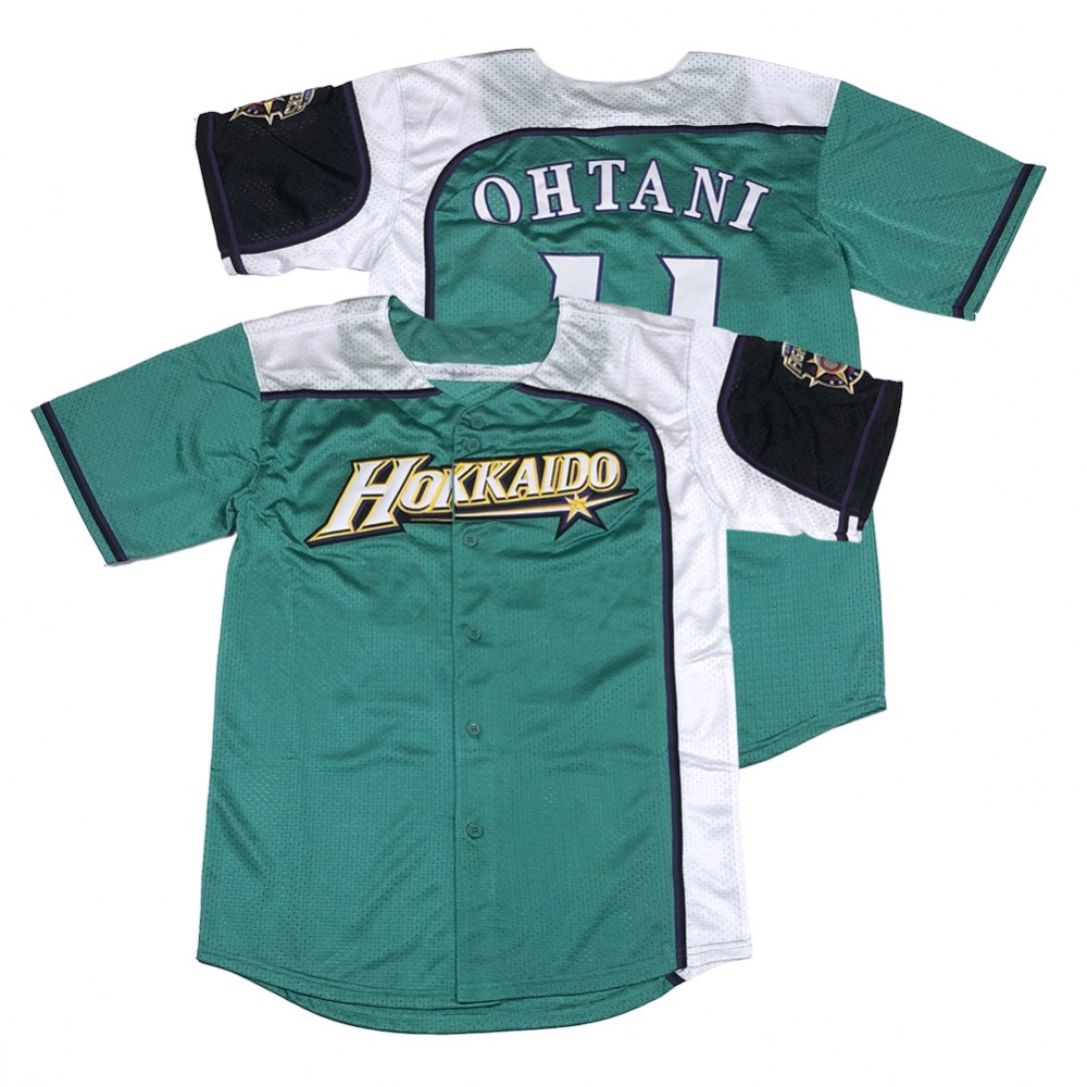 Wholesale Mens Hokkaido Nippon Ham Fighters 11 Shohei Ohtani Baseball Jersey Stitched S-3XL