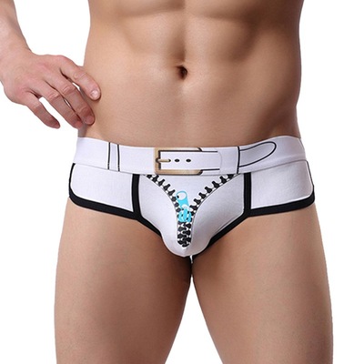 Amazon New Design Sexy Printing Spandex Comfortable Men Underwear Men Briefs
