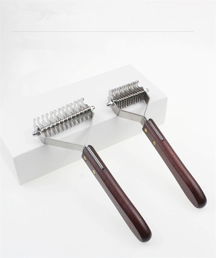 New Arrival Stainless Steel Dematting Comb with 2 Sided Professional Grooming Rake For Medium Small Dogs And Cat