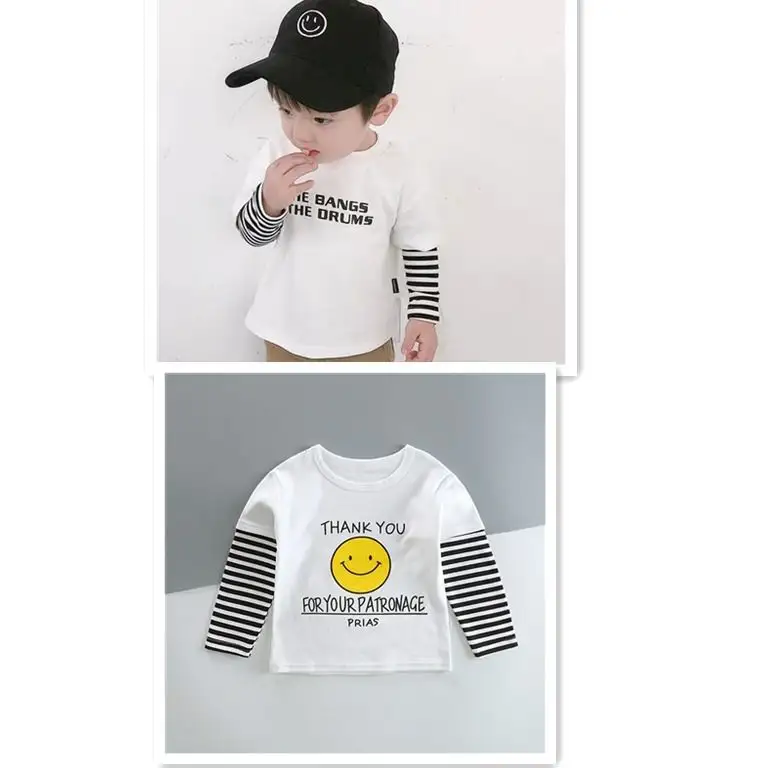 Children's Clothing 1-4 Years Old Boys Girls Long-sleeve T-shirt