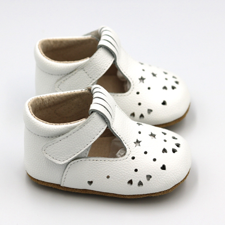 Customized Logo Anti-Slippery Rubber Baby Girl Wedding Shoes