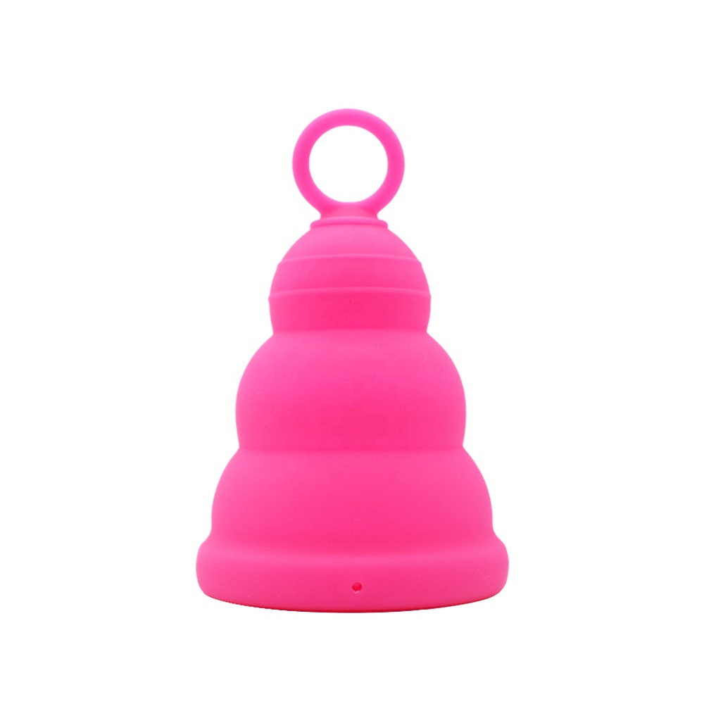 Menstrual Cup Collapsible Reusable Medical Grade Silicone Care Essential Products Portable Ladies Silicone Menstrual Cup
