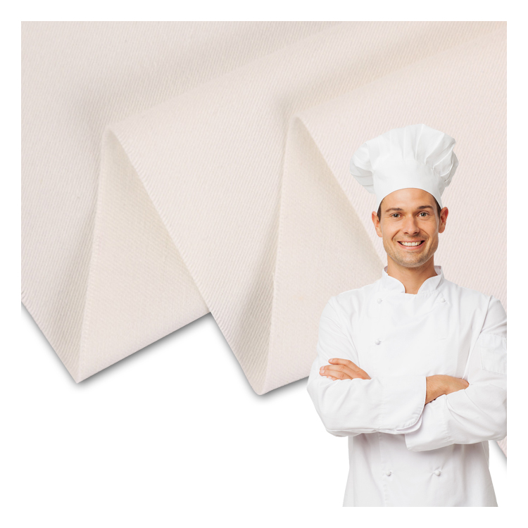 Fast delivery 100% cotton 16x12 working chef kitchen uniforms twill workwear brushed fabric